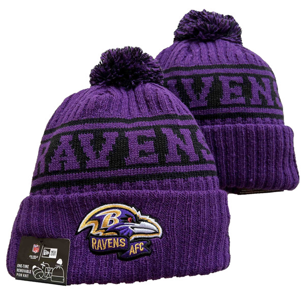 Baltimore Ravens Knit Hats 0103